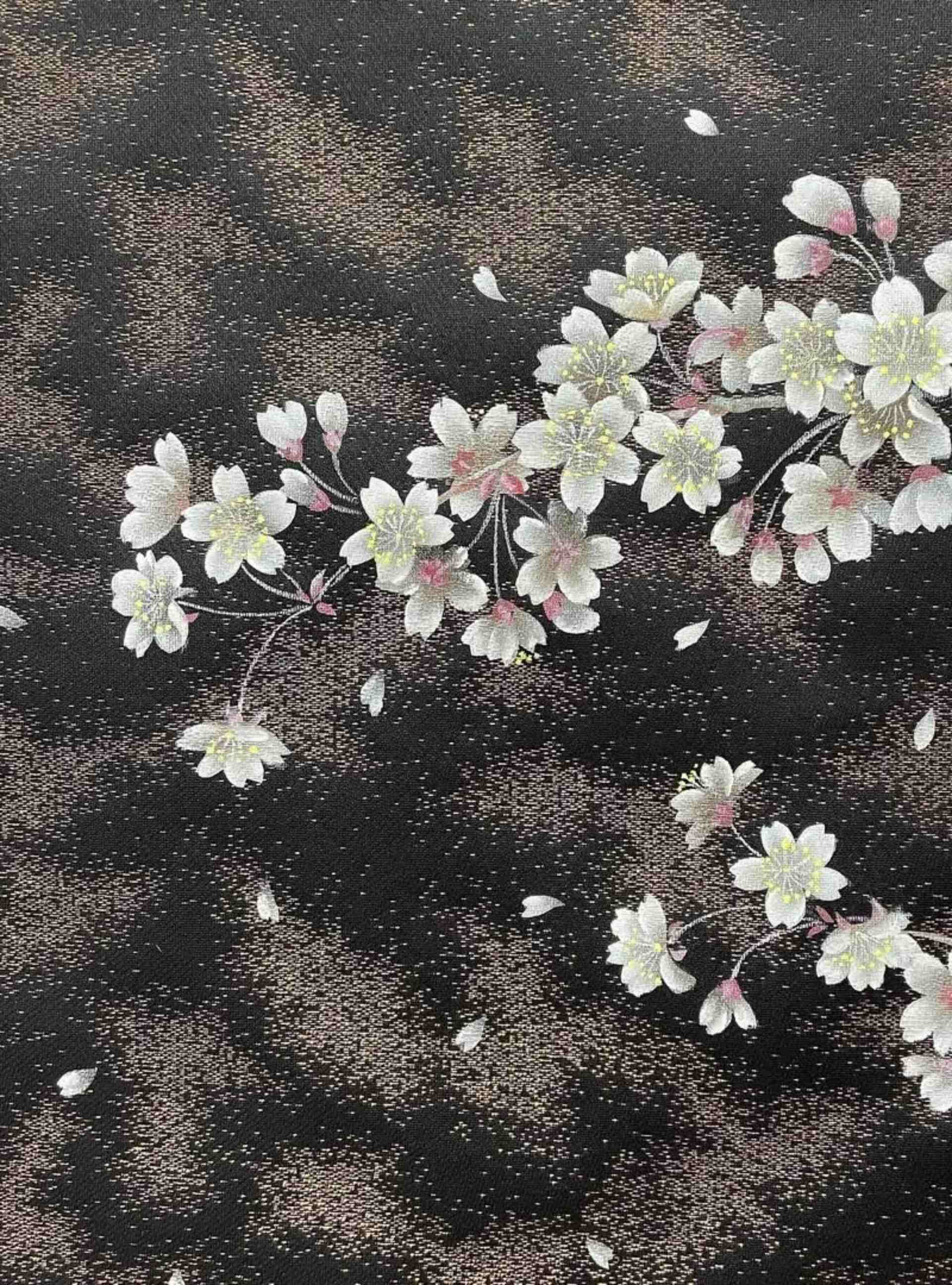 桜柄の生地
